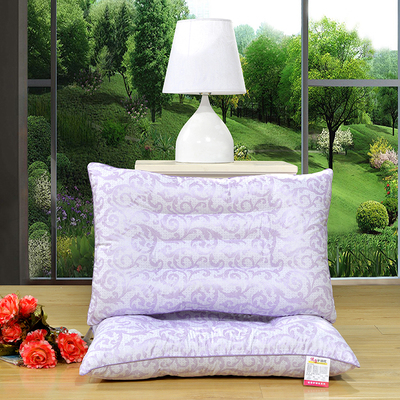 紫色花护颈枕